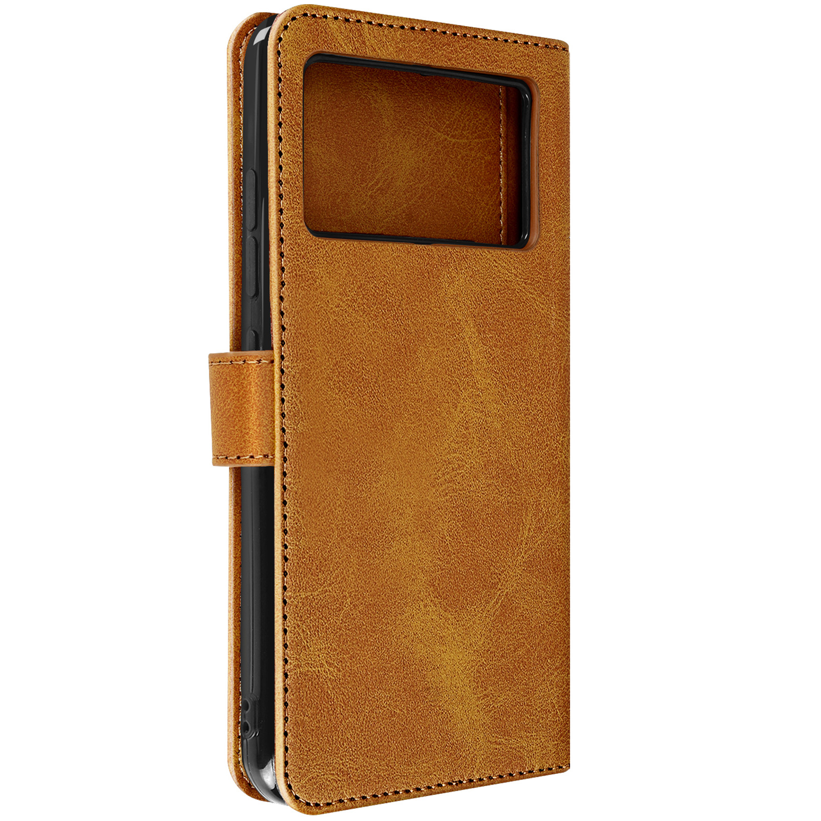 AVIZAR Drag Series, Doogee, Bookcover, Doogee X98, Camel