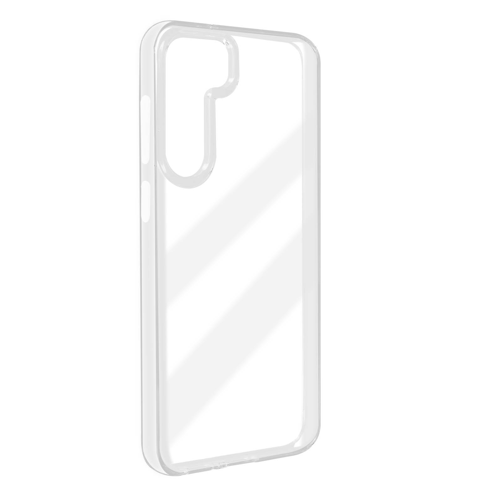 Transparent AVIZAR Schutzhülle Backcover, mit Series, S23, Rückseite harter Galaxy Samsung,