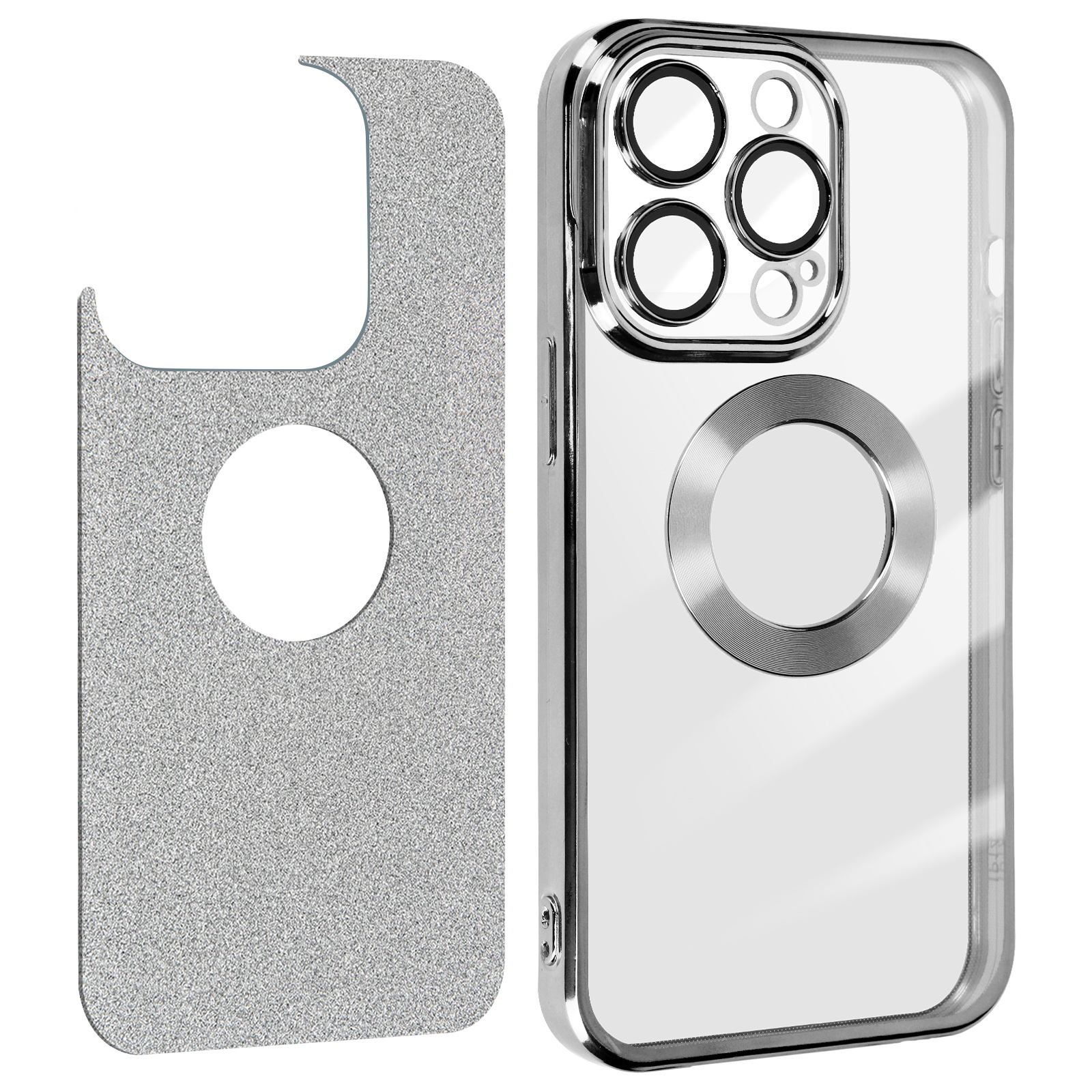 AVIZAR Protecam Spark Series, iPhone Max, Silber 14 Pro Backcover, Apple
