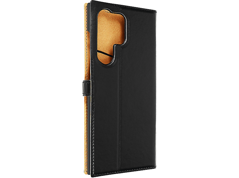 BIGBEN Kunstlederetui Series, Galaxy Samsung, Ultra, S23 Schwarz Bookcover