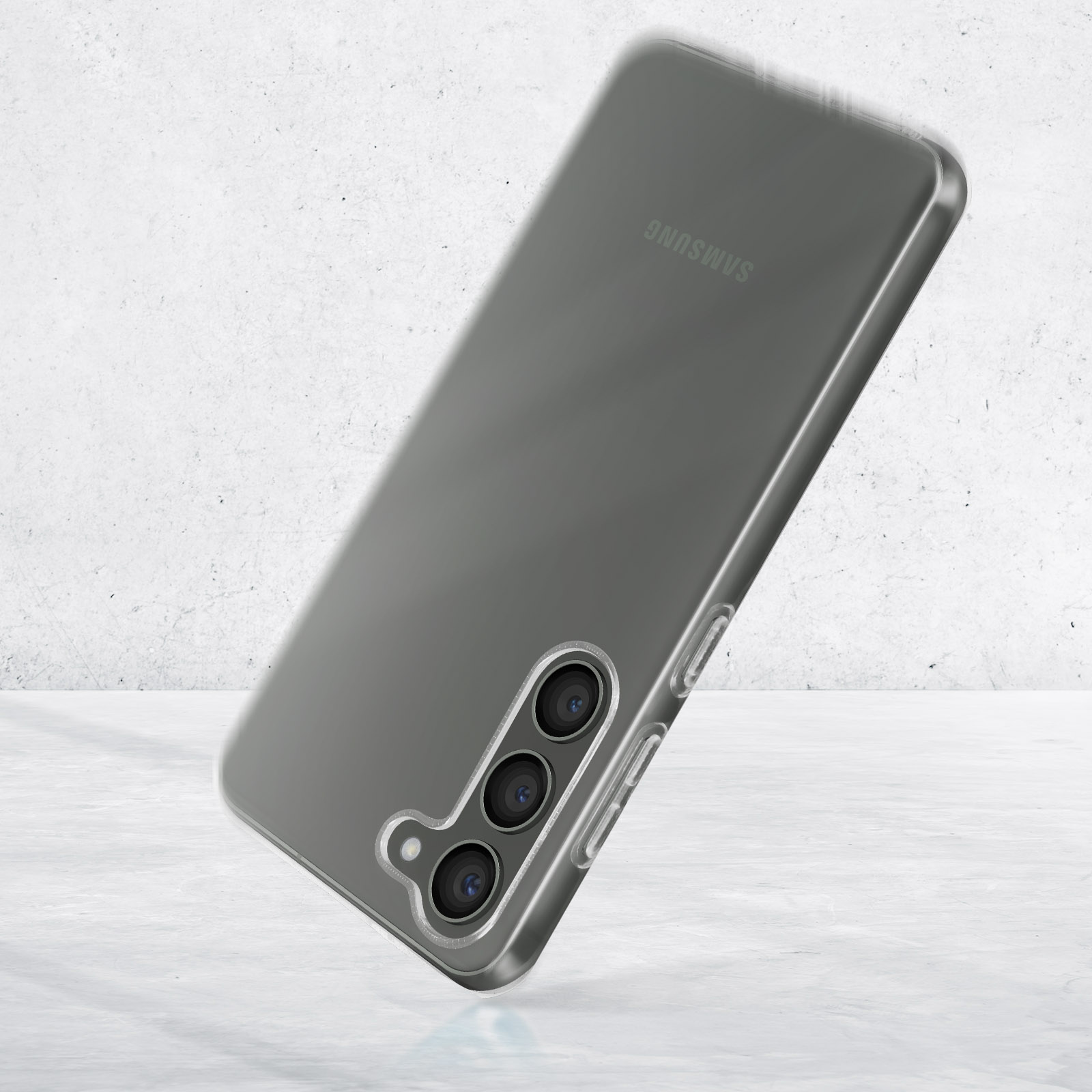 BIGBEN Backcover, Series, Plus, Transparent S23 Galaxy Schutz-Set Samsung,