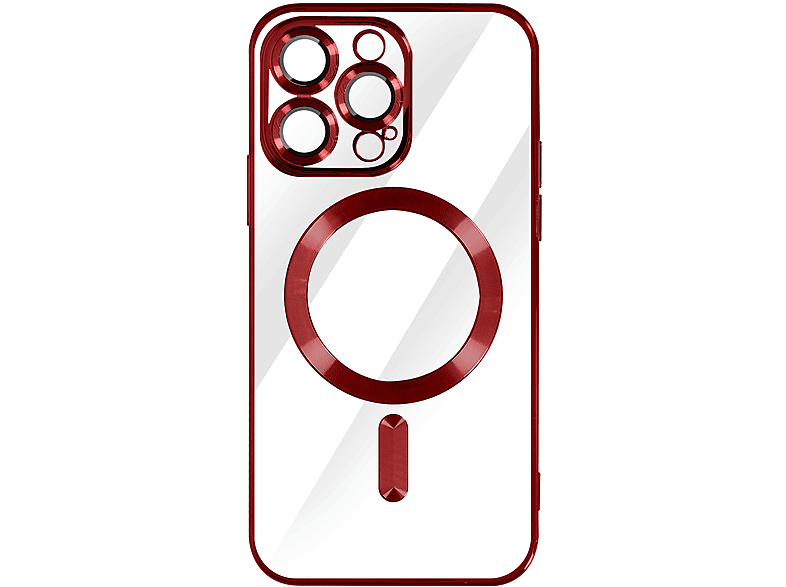 AVIZAR Chrom Handyhülle Series, Apple, Pro, 14 iPhone Backcover, Rot