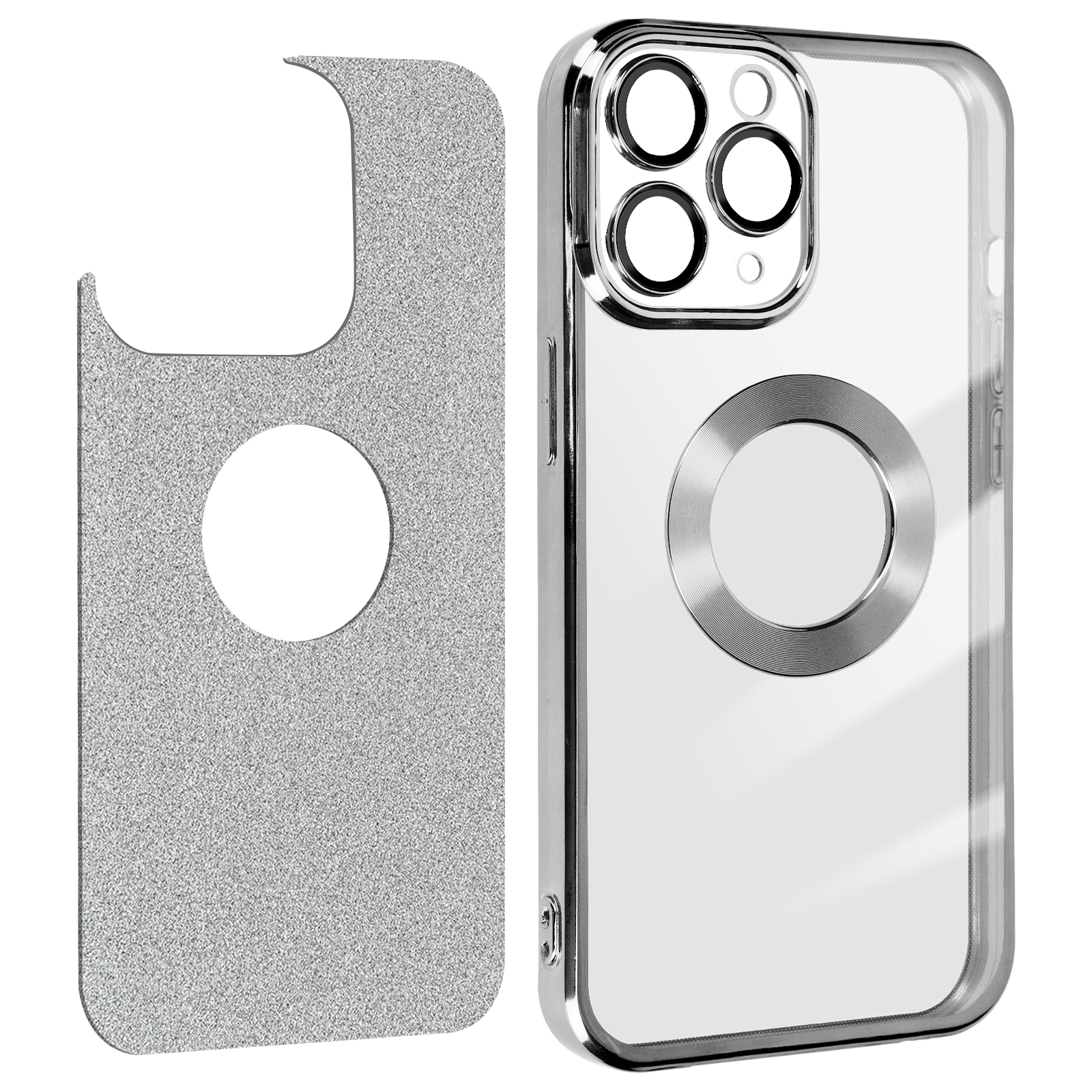 AVIZAR Series, Silber Protecam 11 Spark Pro Backcover, Apple, iPhone Max,