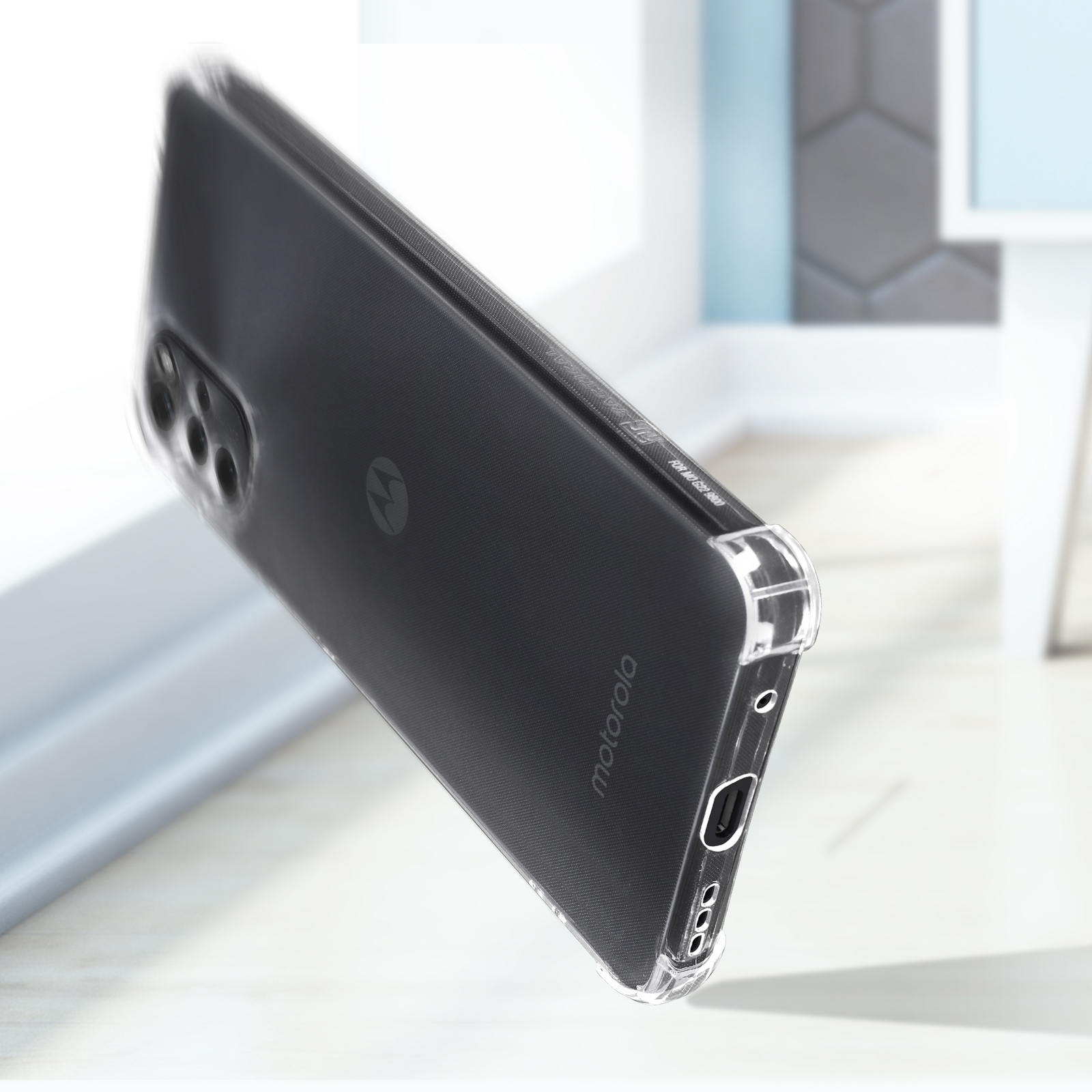 TACTICAL ultradünne 0.2mm Motorola, Schutzhülle Series, E32s, Transparent Backcover, Moto