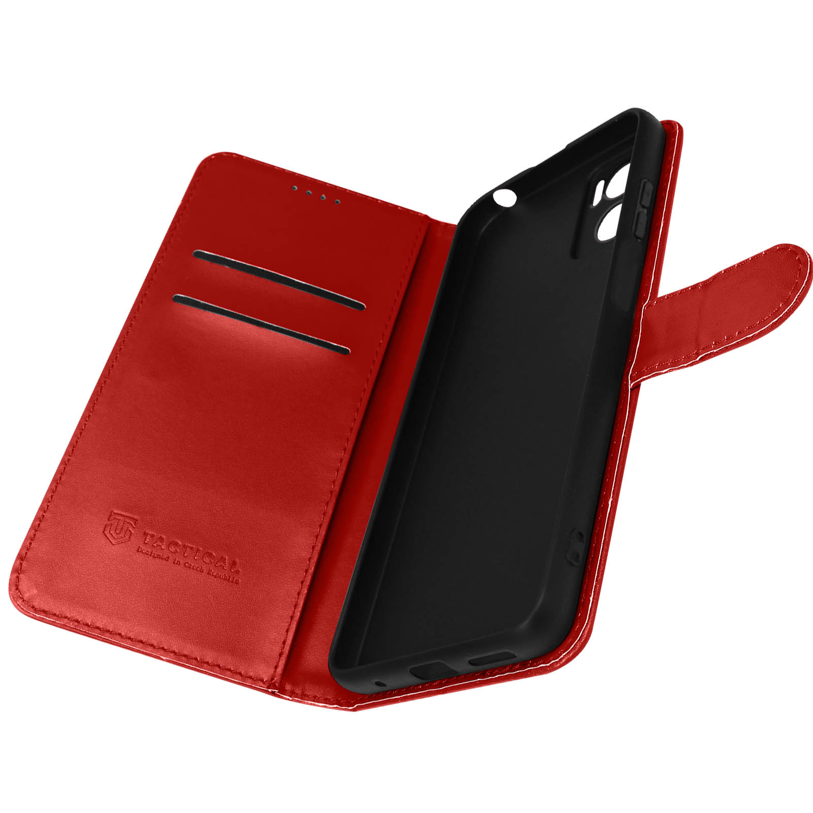 Bookcover, TACTICAL Moto Motorola, Field Series, Notes Brieftaschenhülle Rot E22i,