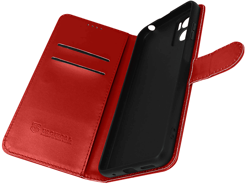 TACTICAL Field E22i, Rot Bookcover, Motorola, Moto Series, Brieftaschenhülle Notes