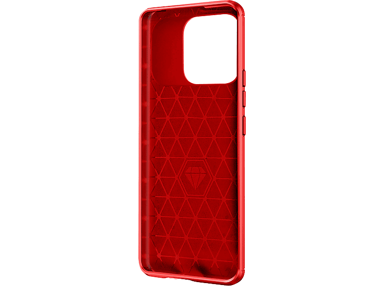 AVIZAR Carbrush Series, Backcover, Xiaomi, Redmi 12C, Rot | Backcover