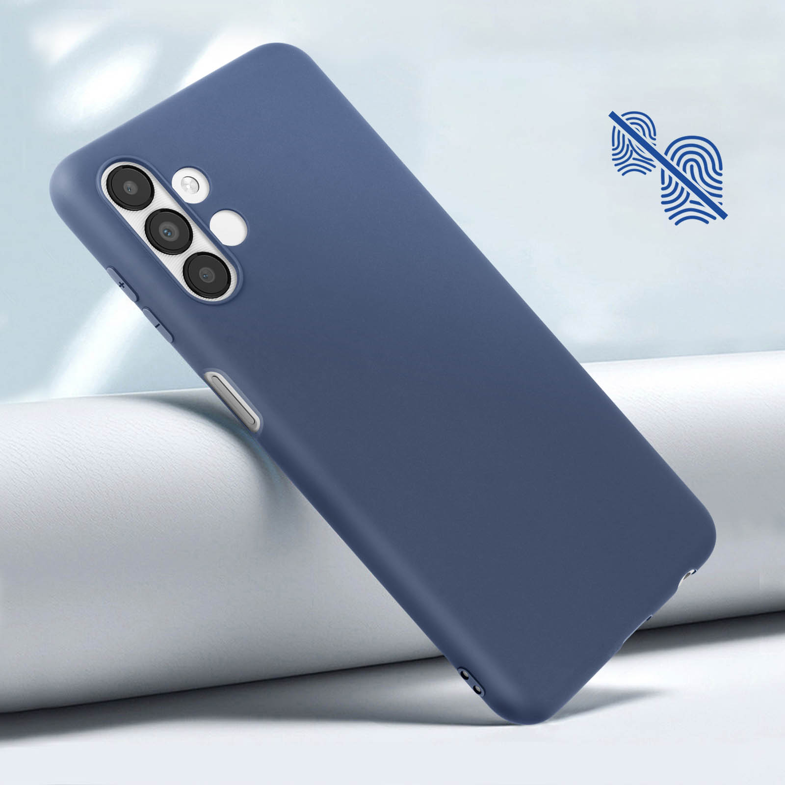 AVIZAR Poko, mit matter Samsung, Galaxy A04s, Backcover, Series, Blau Oberfläche