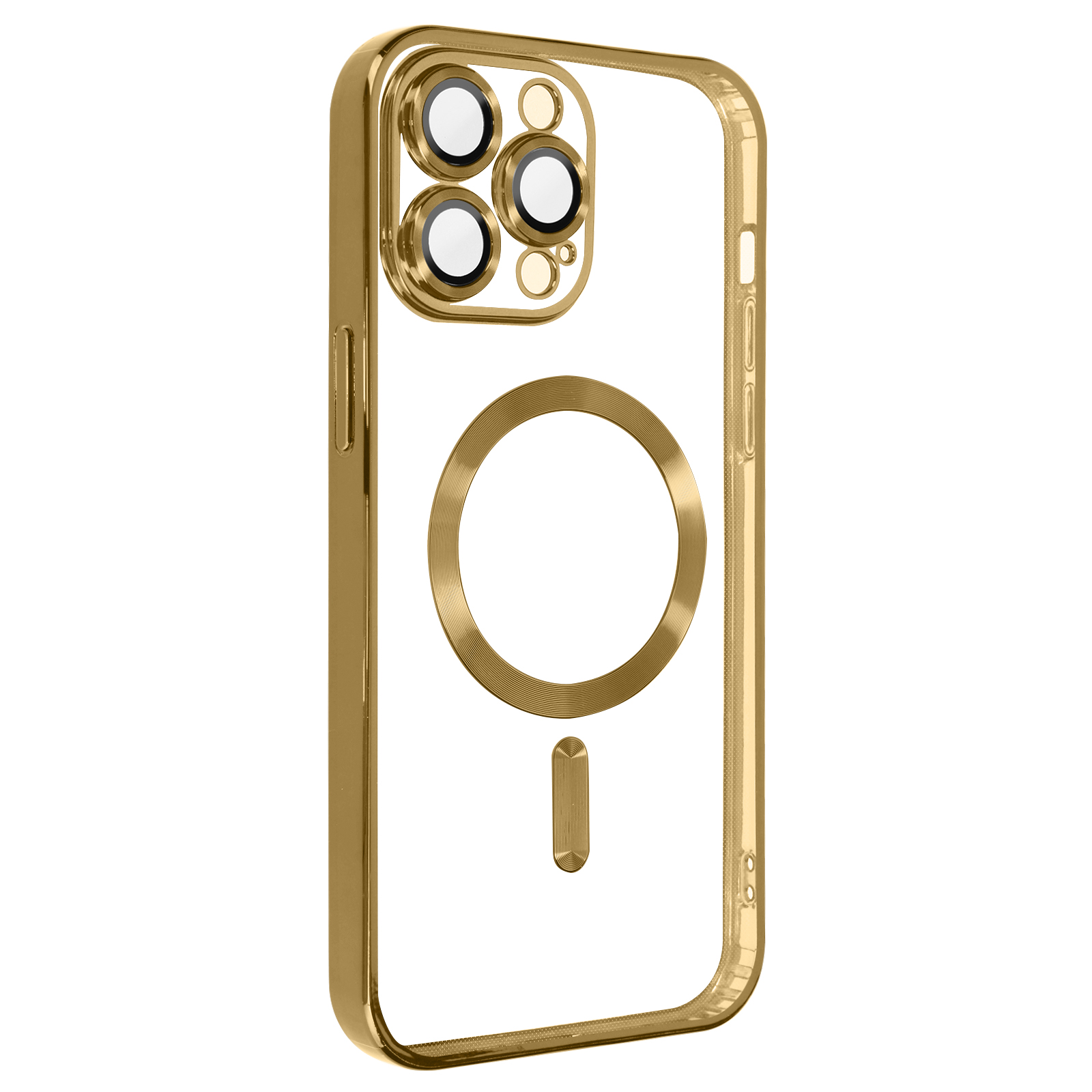 AVIZAR Chrom Handyhülle Series, Backcover, Pro, Apple, 13 Gold iPhone