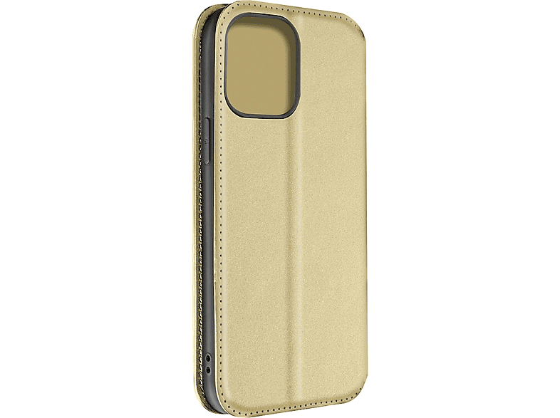 AVIZAR Dual Pockets Series, Bookcover, Apple, iPhone 14 Pro Max, Gold