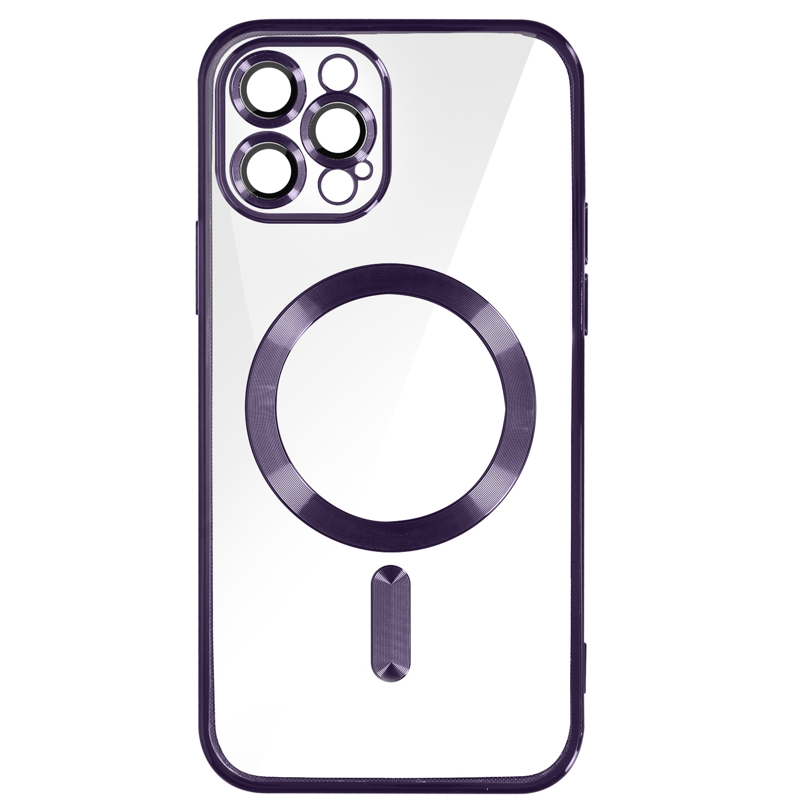 AVIZAR Apple, 12 Pro, Violett iPhone Backcover, Series, Handyhülle Chrom