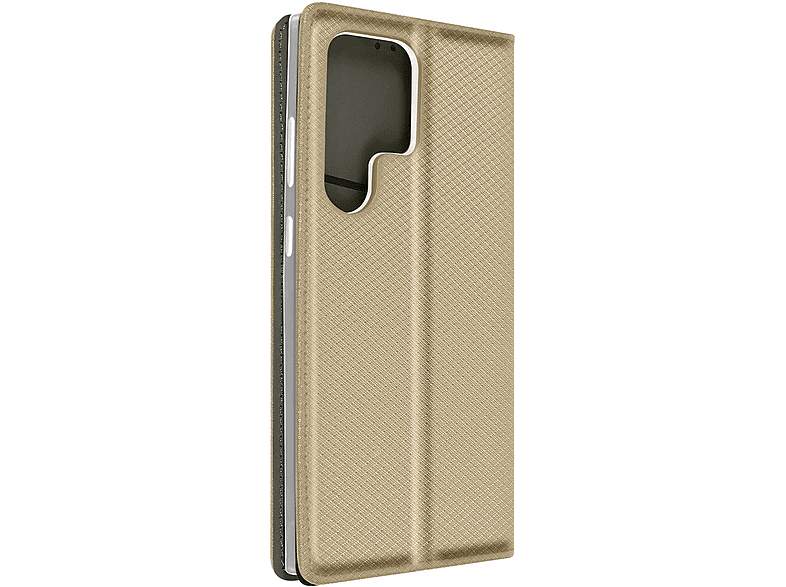 AVIZAR Smart Series, Bookcover, Samsung, Galaxy S23 Ultra, Gold