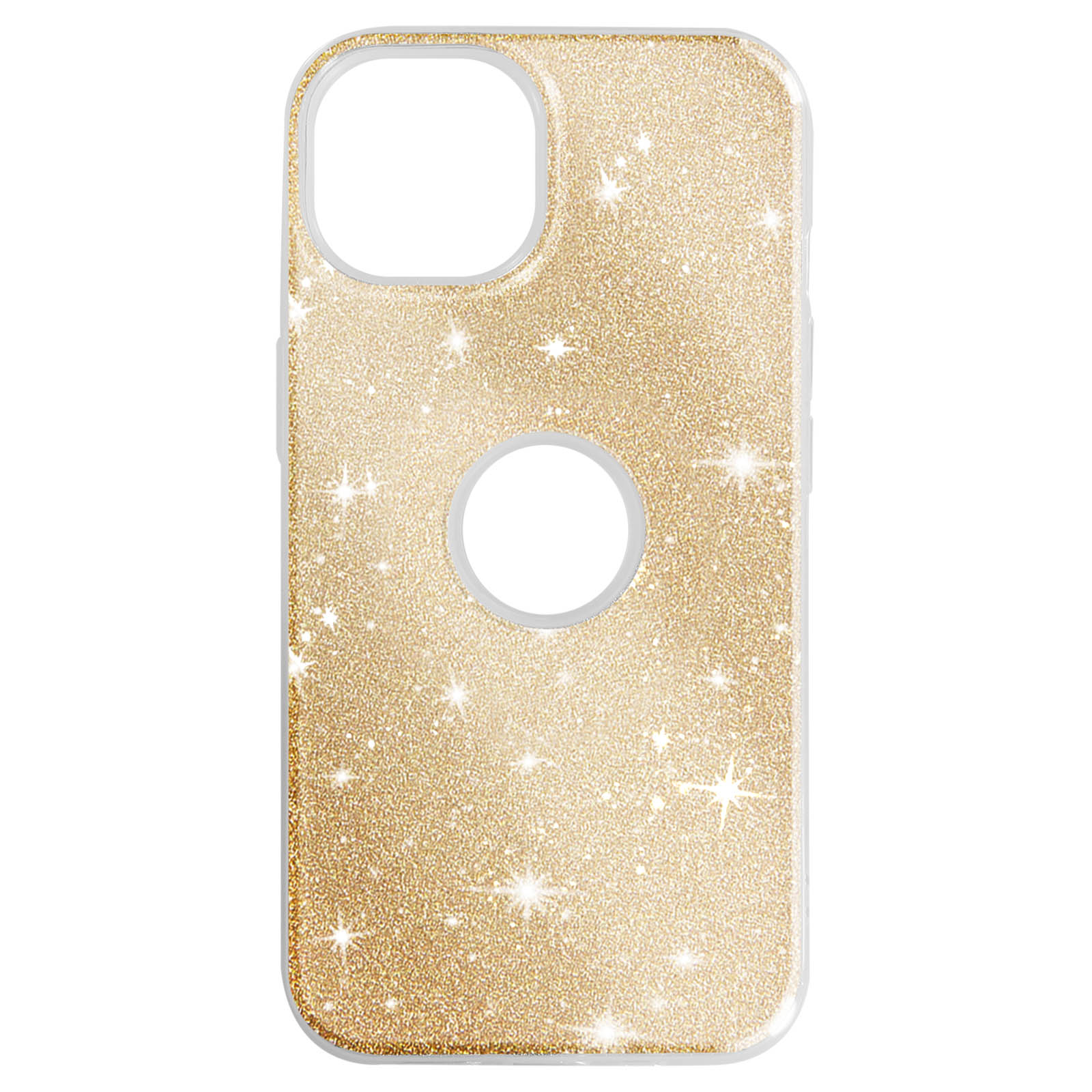 AVIZAR Glitter iPhone Apple, Series, Backcover, Gold 14