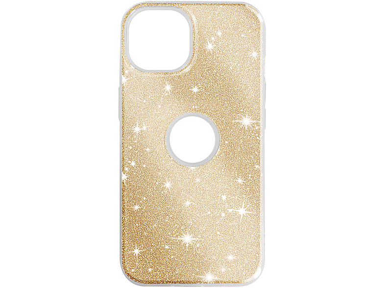 AVIZAR Glitter Series, Backcover, Apple, iPhone 14, Gold