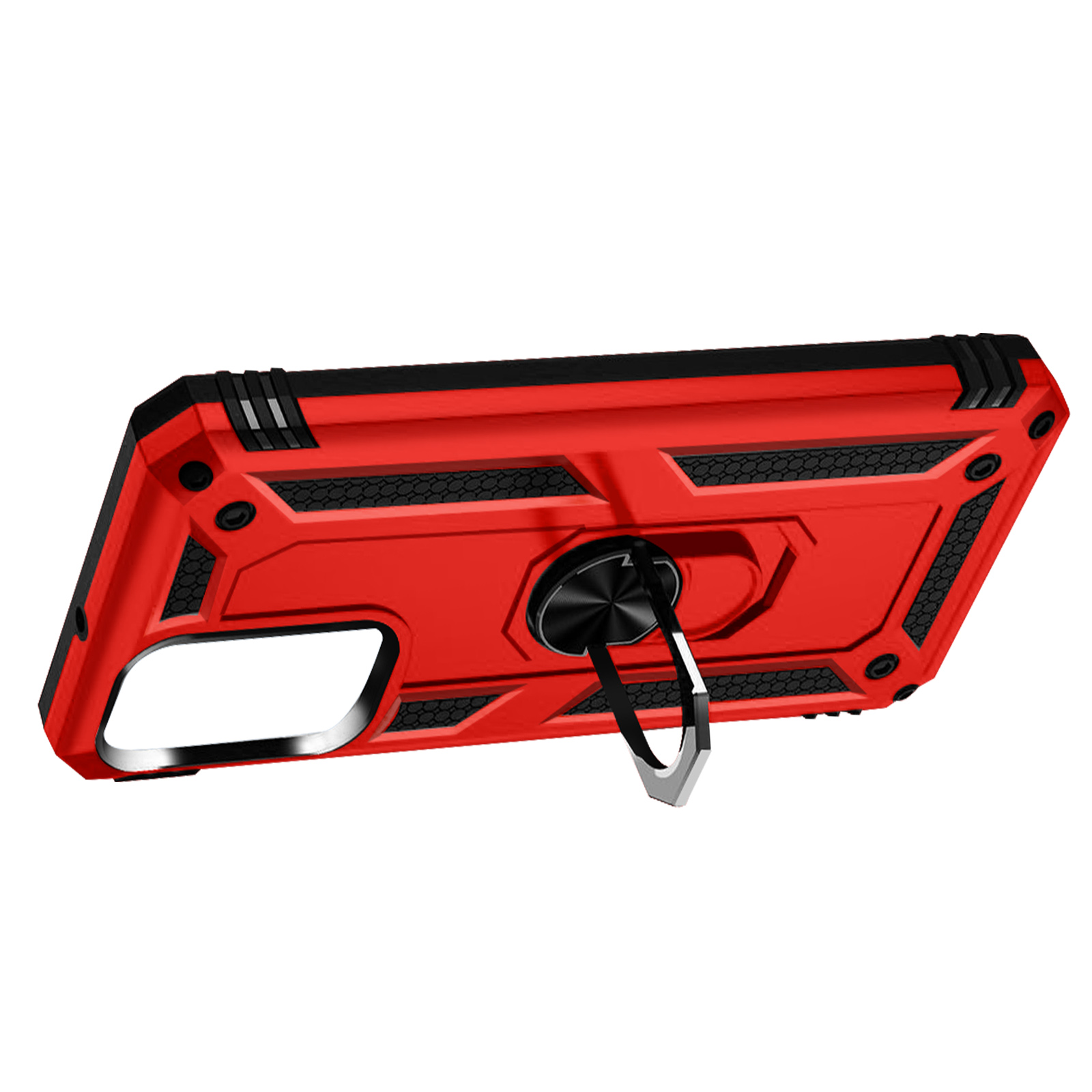 AVIZAR ArmorGrip Handyhülle mit Ring Rot 5G, Samsung, Backcover, A23 Series, Galaxy