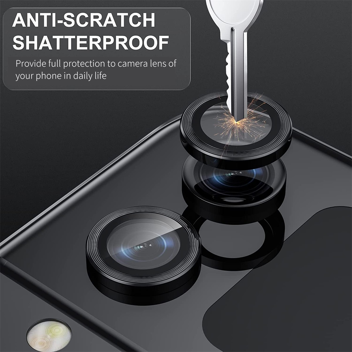 WIGENTO Schutzglas(für 5G) Hart Samsung Kamera Linse 1x Schutzglas Z Glas Fold5 Galaxy