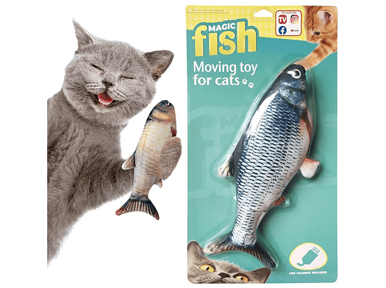 BEST DIRECT Magic Fish Katzen Spielzeug