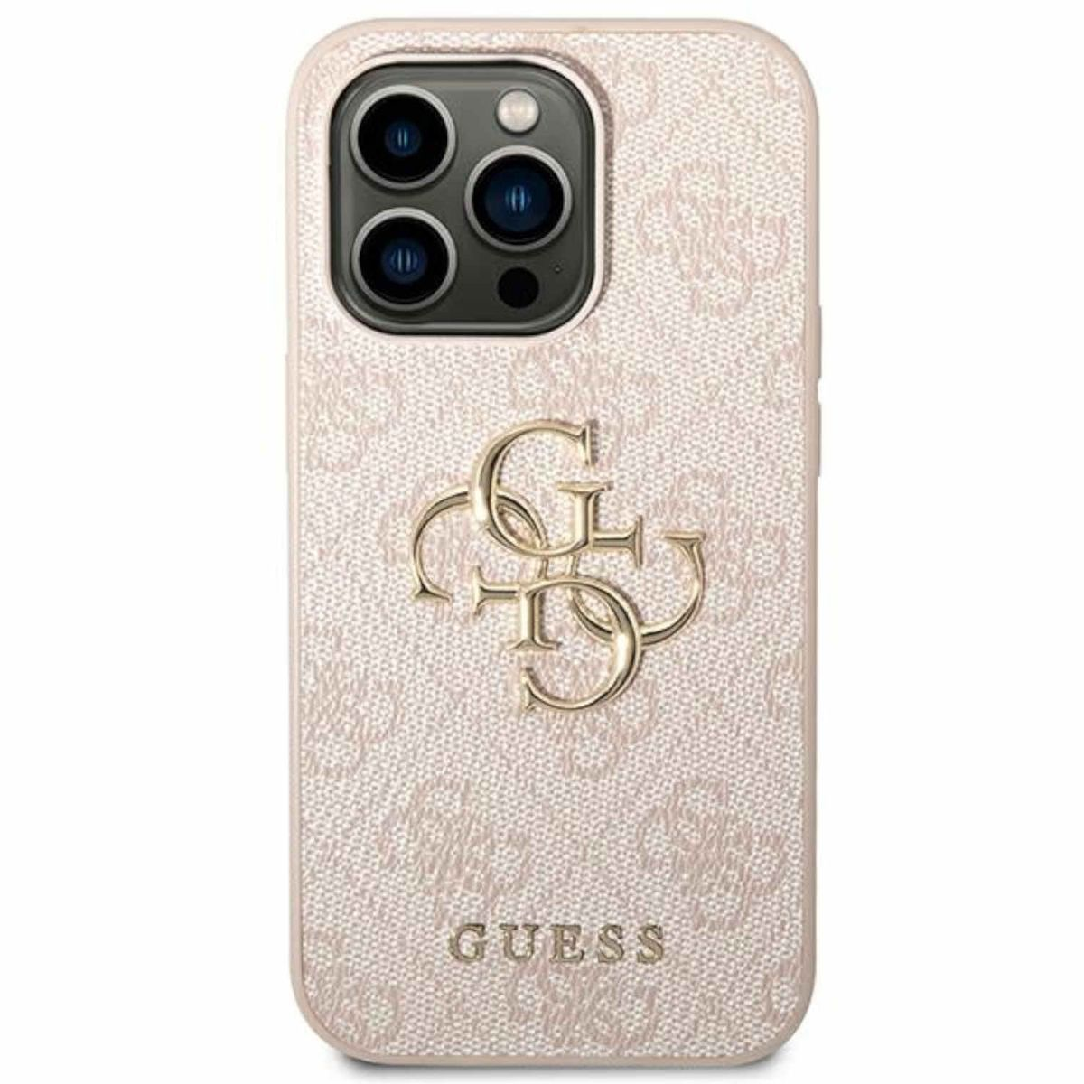Pro, Pro Backcover, Logo Metal Case 4G 14 Keine iPhone iPhone Apple, Angabe GUESS (Pink), 14 Big