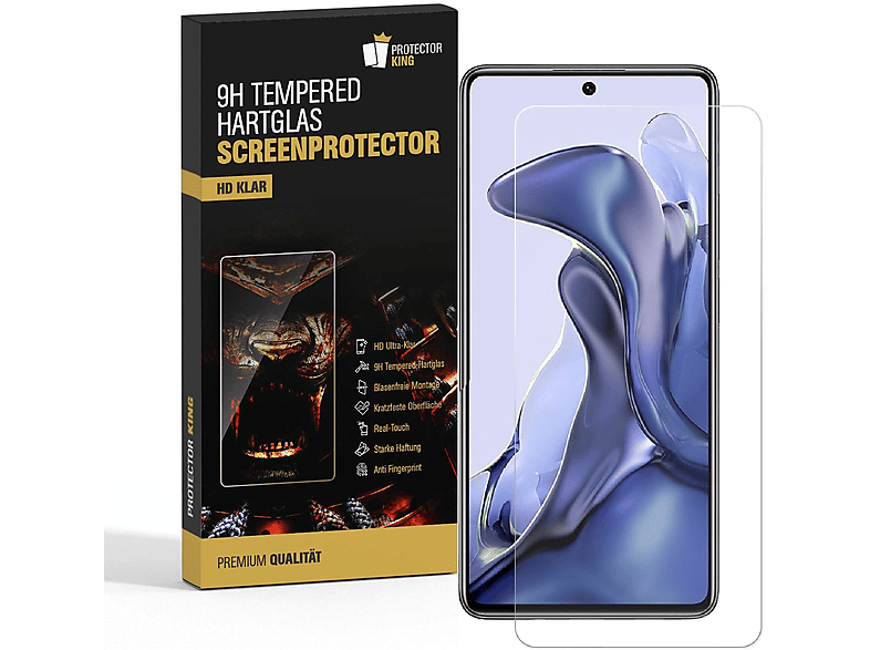 PROTECTORKING 3x 9H Panzerschutzglas KLAR Displayschutzfolie(für Xiaomi 11T)