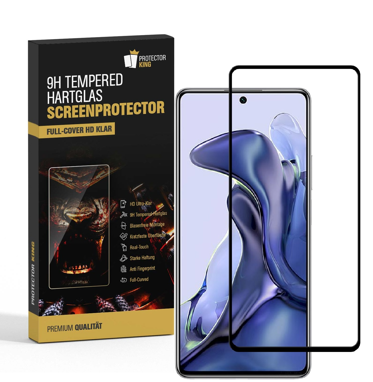 PROTECTORKING 3x FULL KLAR Xiaomi COVER 11T) Displayschutzfolie(für Panzerschutzglas 9H