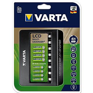 Cargador de pilas - VARTA LCD, Negro