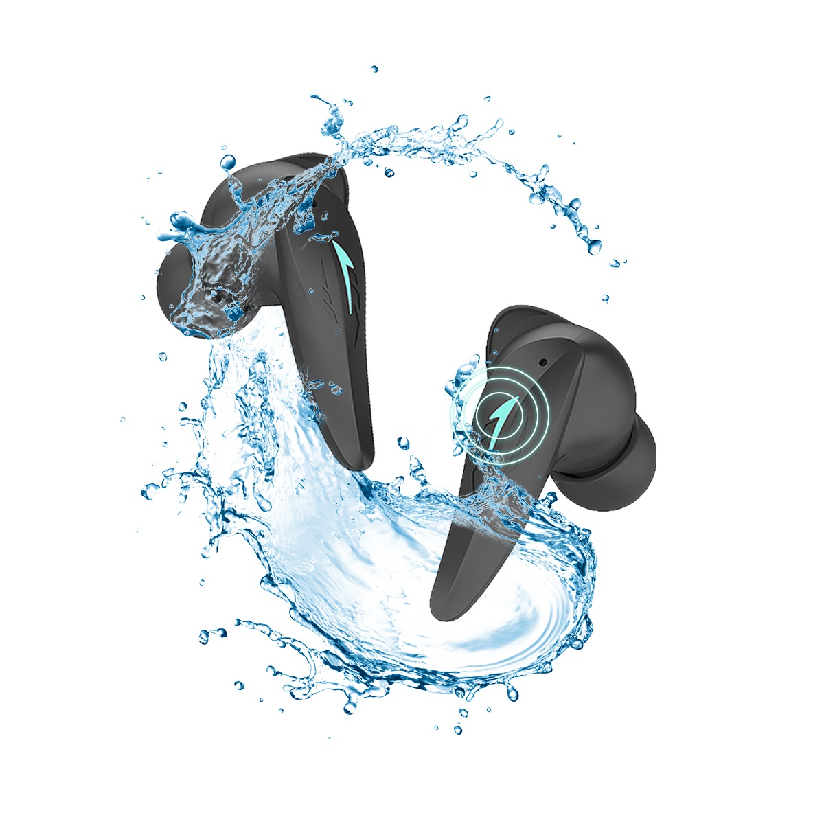 DEEP GAMING GT1Pro AURICOLARI WIRELESS, Nero