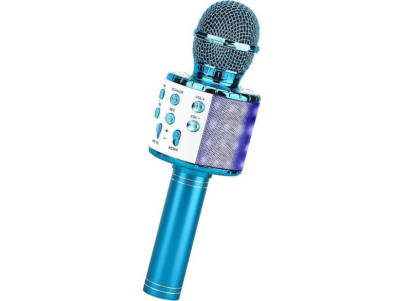 Microfono inalambrico bluethooth Klack karaoke micro voz wirelles 858 azul,  Microfono, Los mejores precios