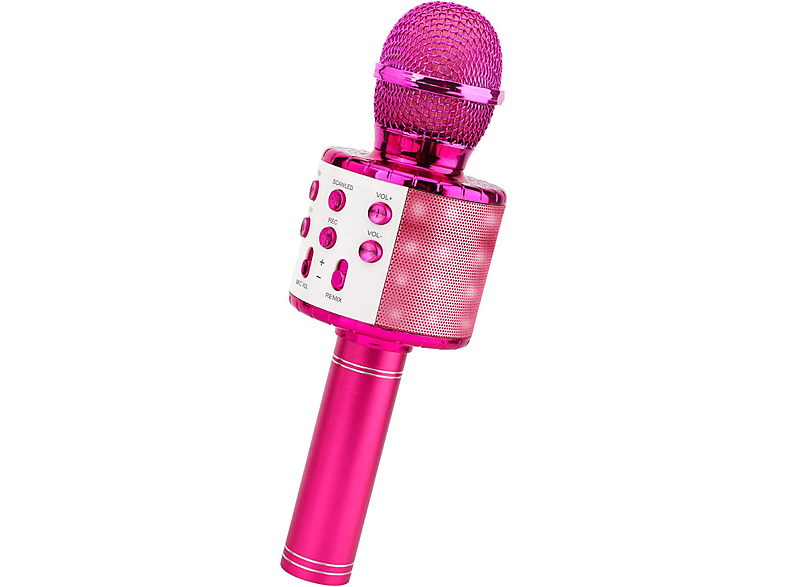 PcCom Essential Micrófono Karaoke Popstar Rosa