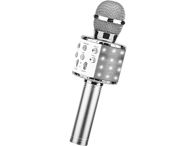 Micrófono Karaoke MIC858PLATA KLACK, Plata MediaMarkt