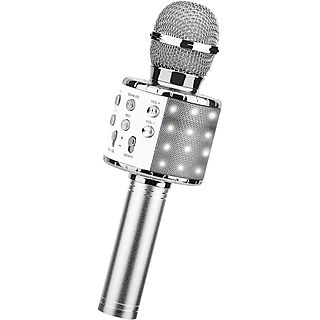 Micrófono Karaoke  - MIC858PLATA KLACK, Plata