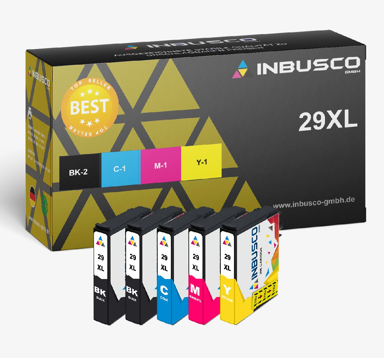INBUSCO / KUBIS 2991-2994 Mehrfarbig Tintenpatrone XL VAR1-08 (2991-2994XLVAR1-08)