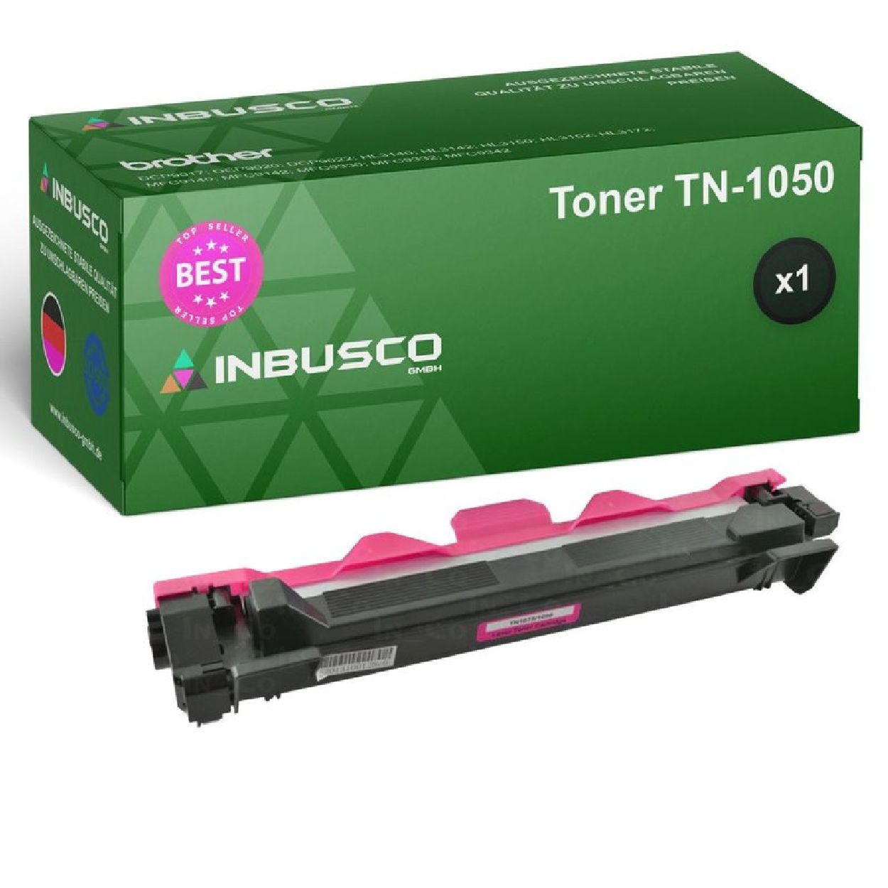 INBUSCO / KUBIS TN-1050 Schwarz 3480 (TN-1050-3480TonerBrother-VAR1xTN-2220TN-2010) - TN-2220 TN-2010 Toner