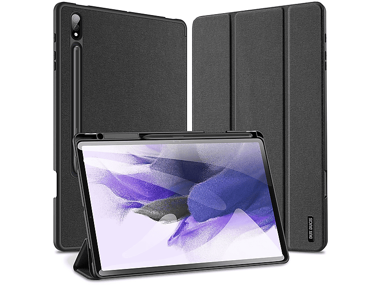 DUX DUCIS Domo Samsung Galaxy Tab S9 Plus Tablethülle Bookcover für Samsung Kunstleder, Schwarz