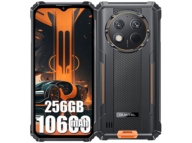 OUKITEL WP28 15GB+256GB 10600mAh Android 13 4G 256 GB Orange Dual SIM ...