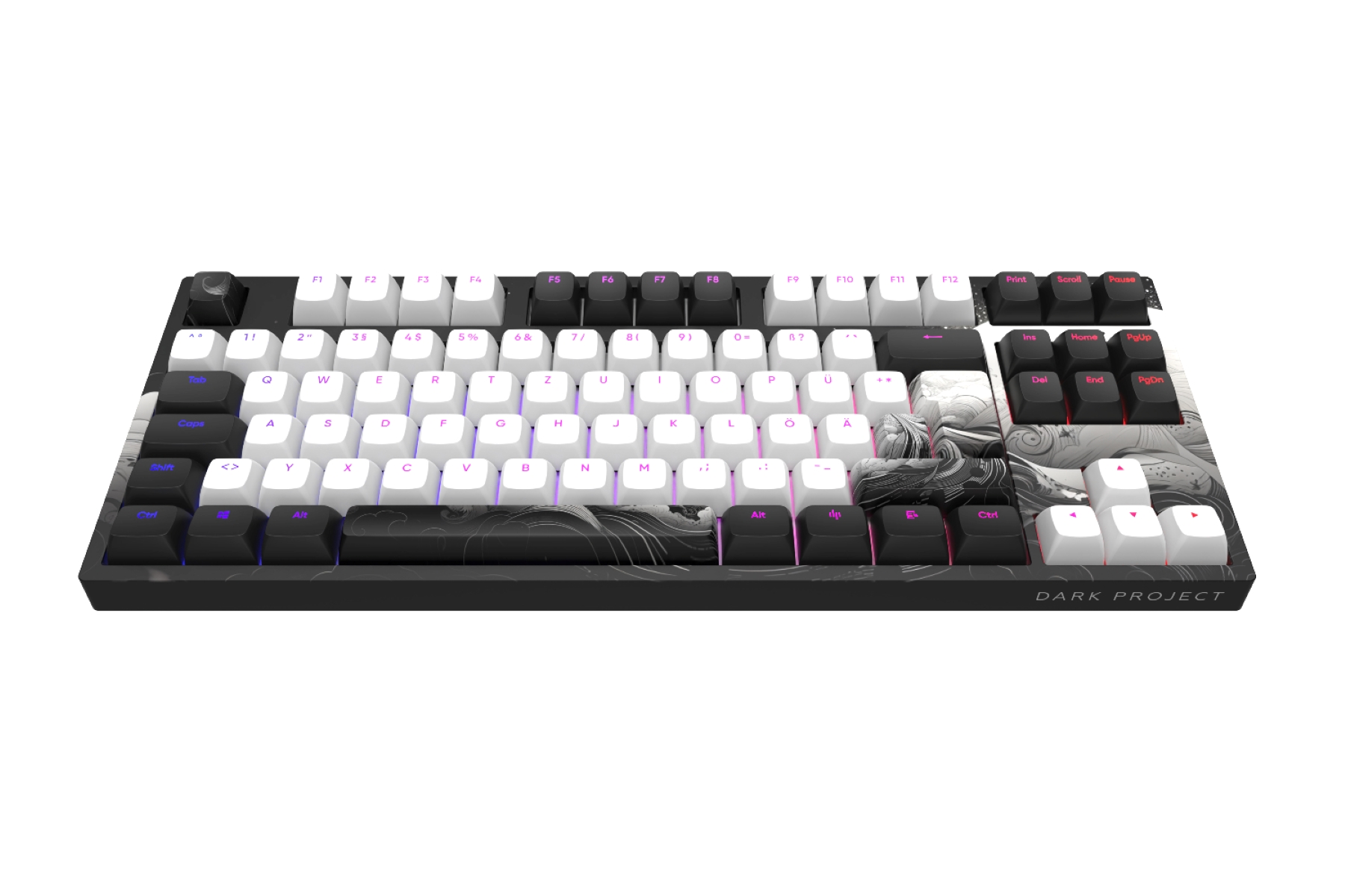[ISO], PROJECT RGB - G3MS 87 (DE) Gaming DARK Tastatur, Mech. Mechanisch Ink