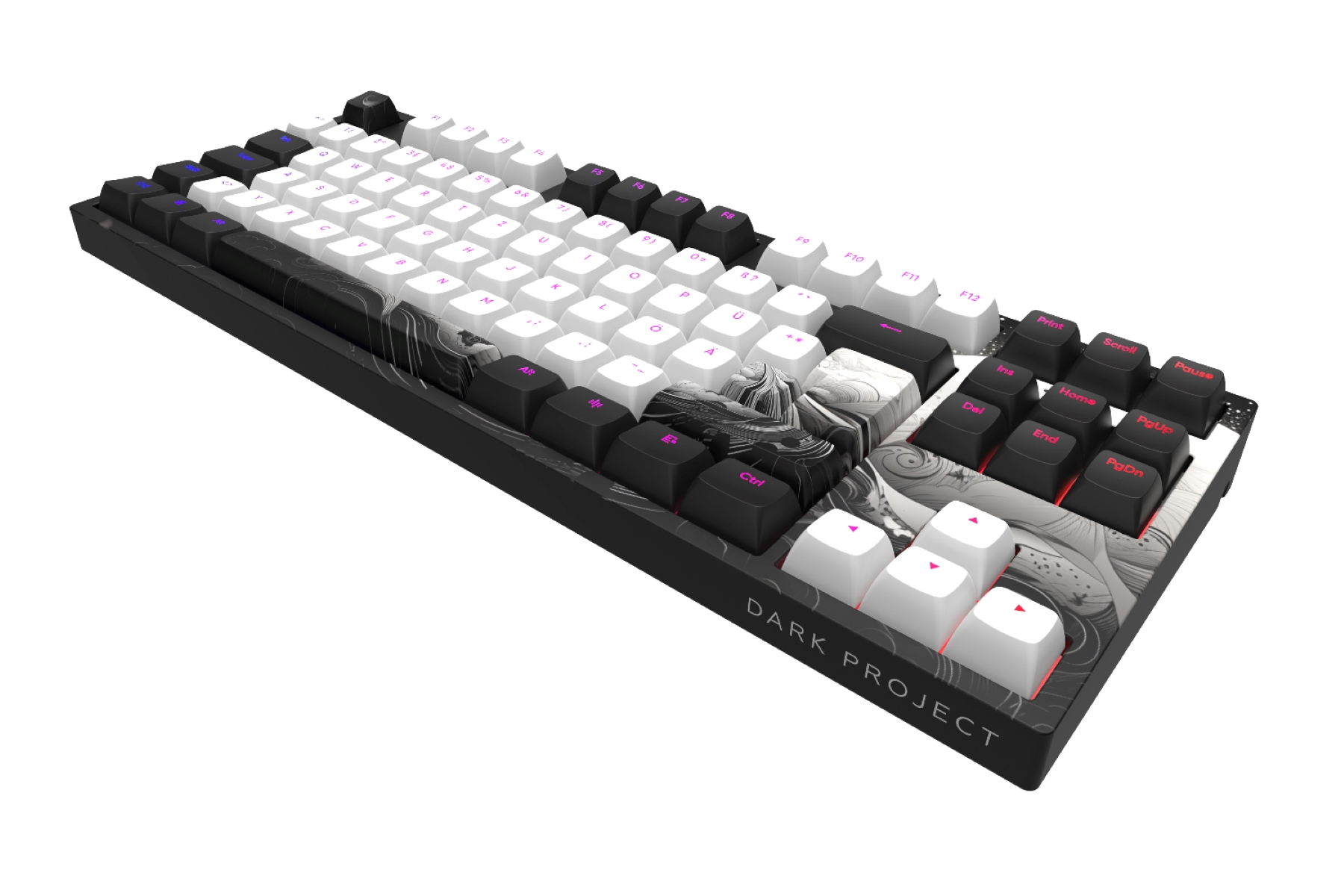 [ISO], - Tastatur, G3MS Ink RGB (DE) DARK 87 Mech. PROJECT Mechanisch Gaming