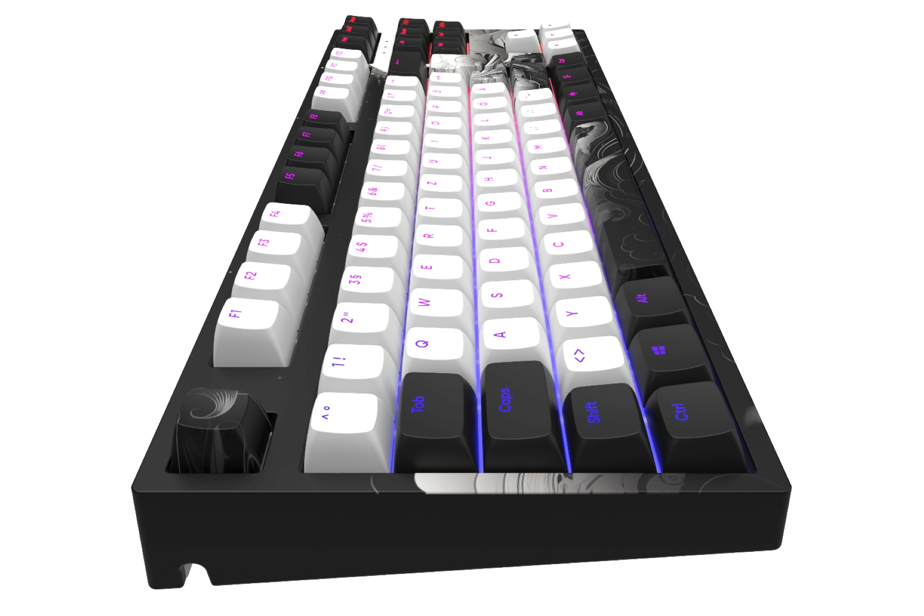 [ISO], - Tastatur, G3MS Ink RGB (DE) DARK 87 Mech. PROJECT Mechanisch Gaming