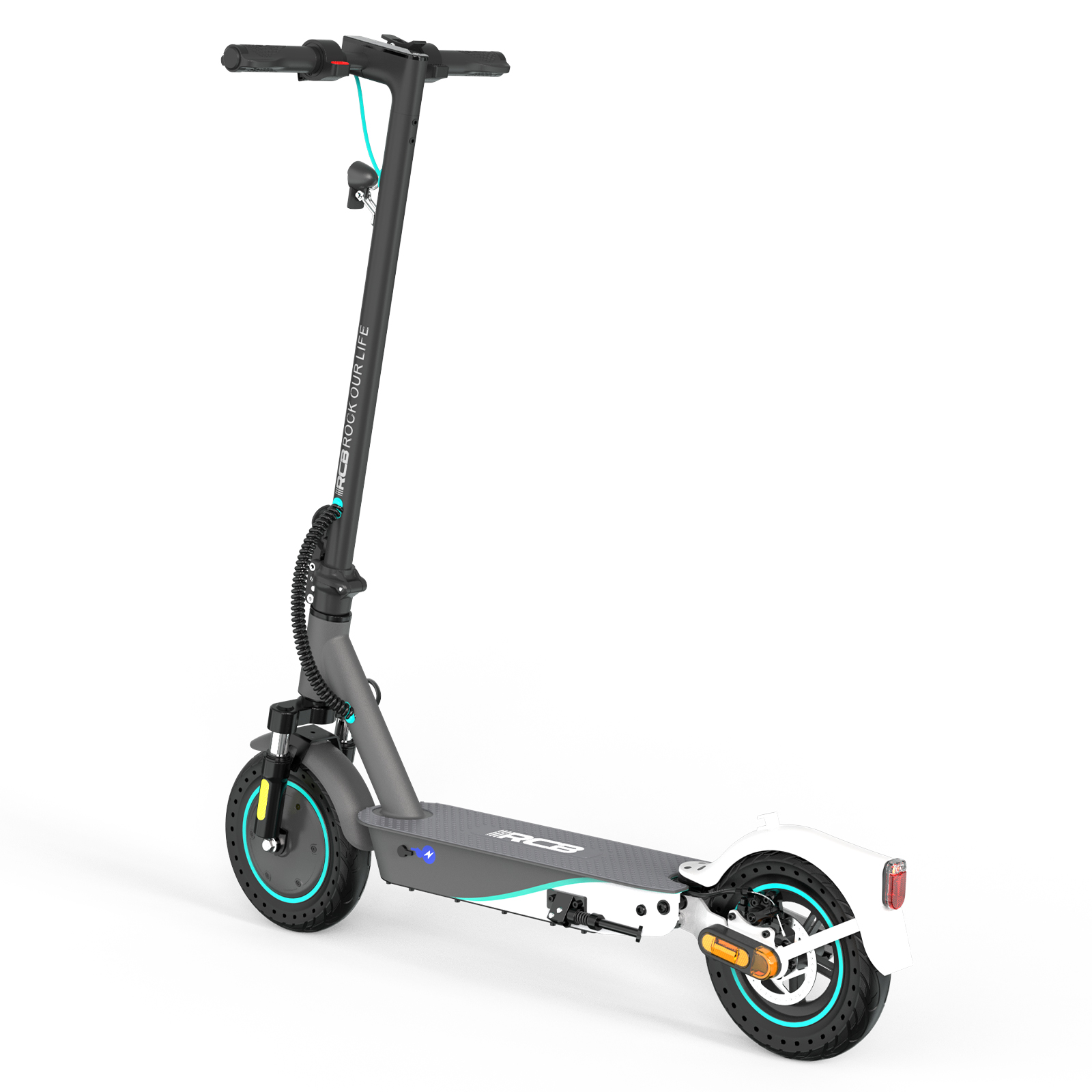 Straßenzulassung EV10KPRO mit schwarz) ABE (10 Zoll, E-Scooter RCB