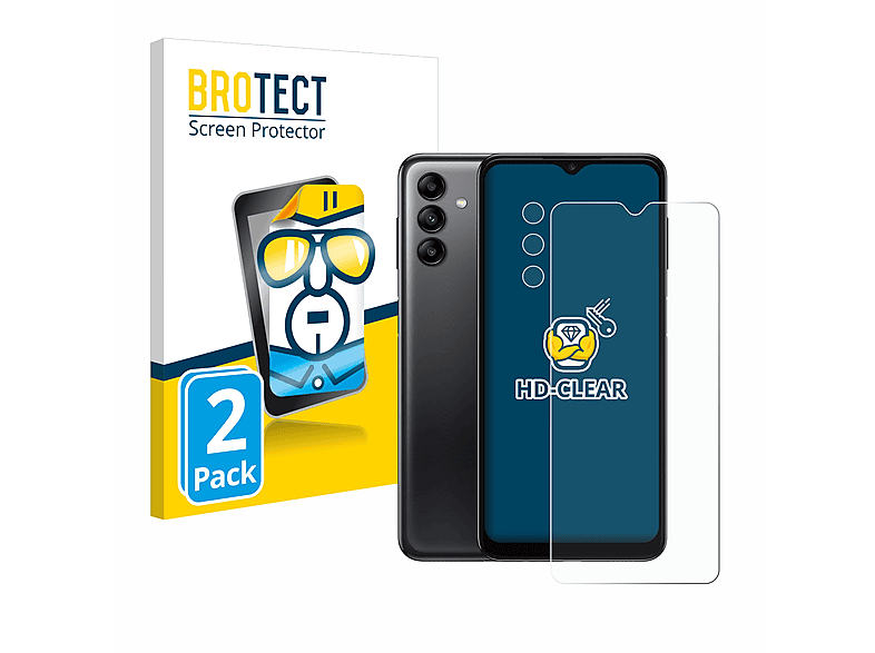 BROTECT klare 2x Schutzfolie(für Galaxy Samsung A04s)