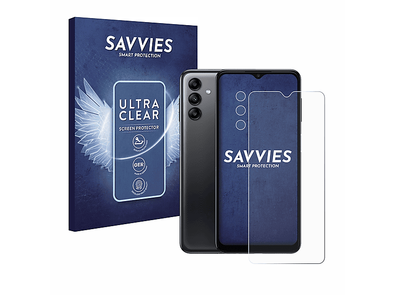 SAVVIES 18x klare Schutzfolie(für Samsung Galaxy A04s)