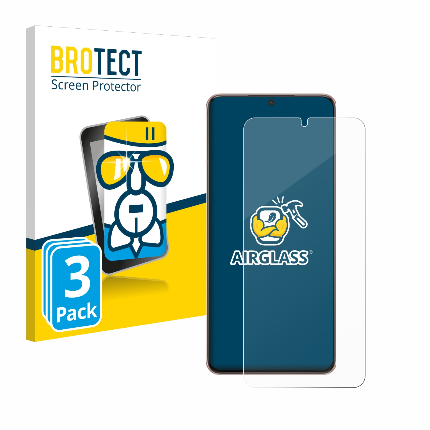 BROTECT Galaxy 3x Samsung Plus klare S21 Airglass 5G) Schutzfolie(für