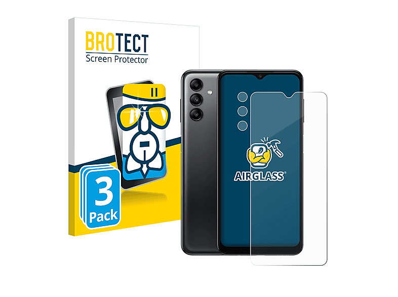 Schutzfolie(für BROTECT A04s) Airglass klare Samsung 3x Galaxy