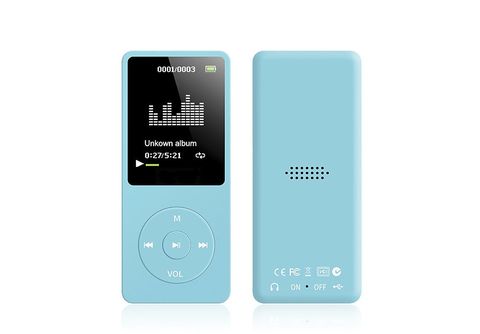 Externer Kinderfreundlich 16 SYNTEK Walkman Mini | Sport blau 16G MP4 MP3-Player Music GB, Player MediaMarkt Plug-in Lautsprecher MP3