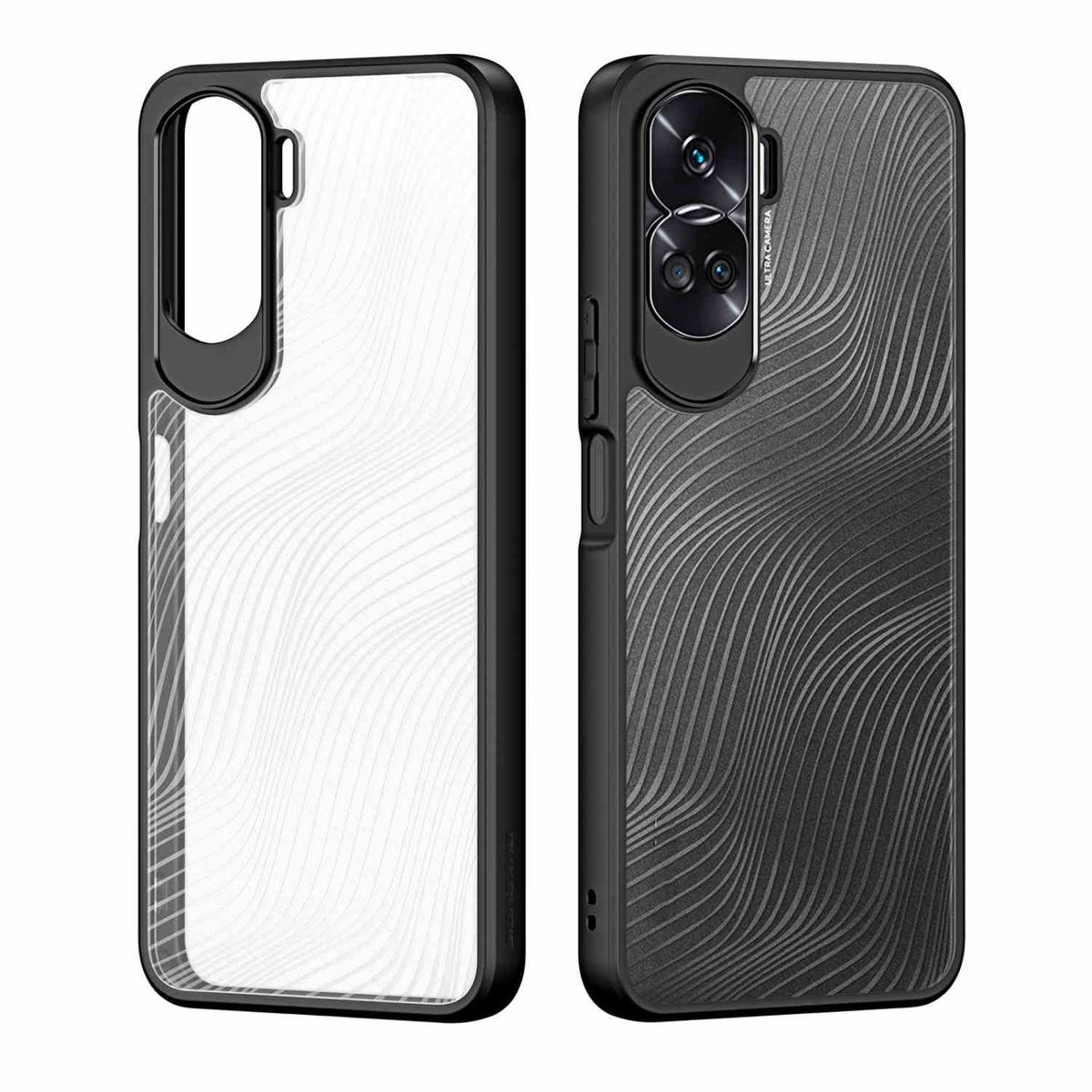 WIGENTO TPU / 90 Backcover, Schwarz Design Frosted Lite, PC Feel Honor, Hülle