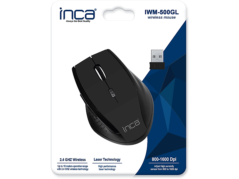 INCA IWM-500GL Schwarz Maus