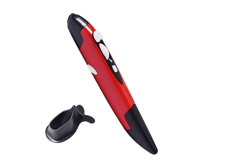 SYNTEK Kabellose Maus Stift rot Persönlichkeit kreative vertikale Stift Maus Computer-Zubehör Maus, Rot