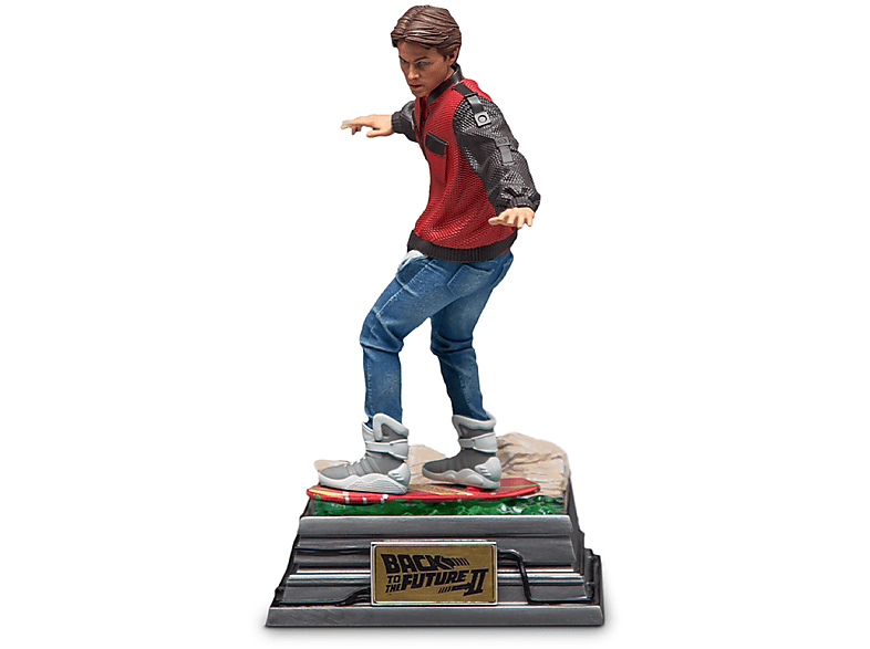 IRON STUDIOS Back to the Future II - Marty McFly auf Hoverboard Statue 1/10 Sammelfigur | Spielwelten & Sammelfiguren