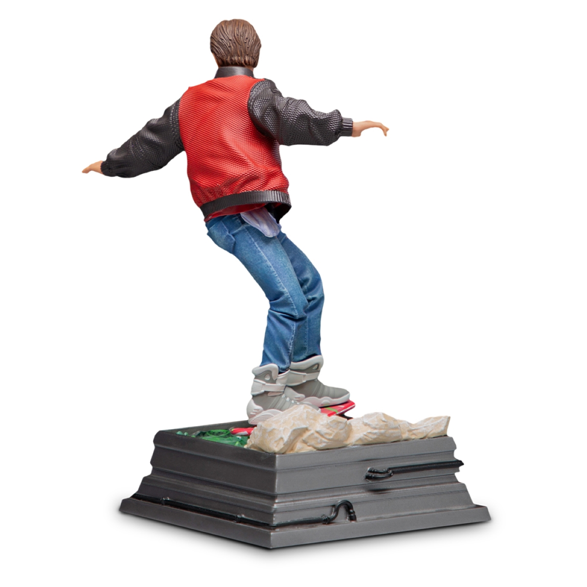 the Back II to Statue auf STUDIOS McFly 1/10 Marty Future - Sammelfigur Hoverboard IRON