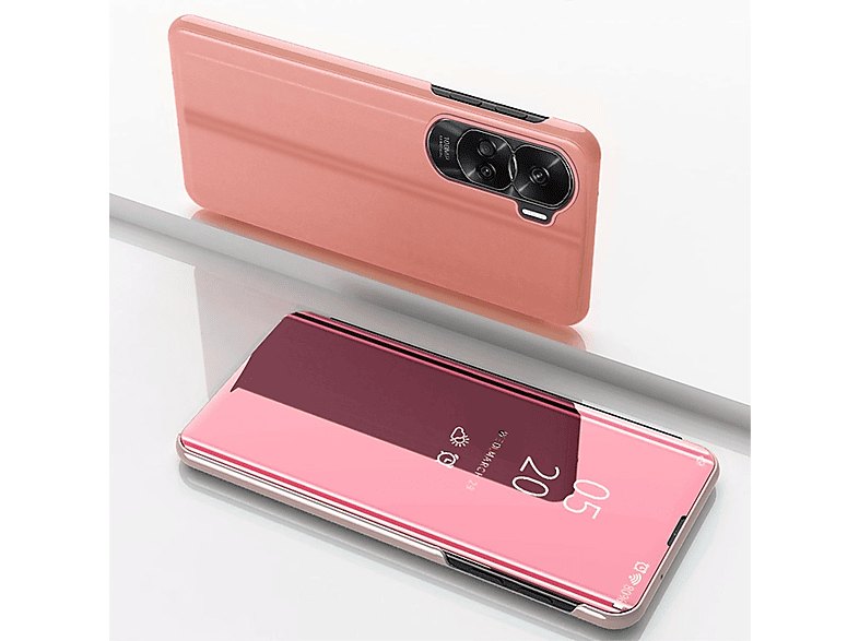 Smart View mit Lite, Full WIGENTO Spiegel Wake 90 UP Cover Cover, Pink Funktion, Honor, Mirror