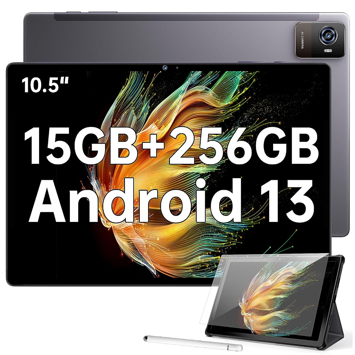 OUKITEL OKT3 15GB+256GB/2TB TF 8250mAh Android 13 4G, Tablet, 256 